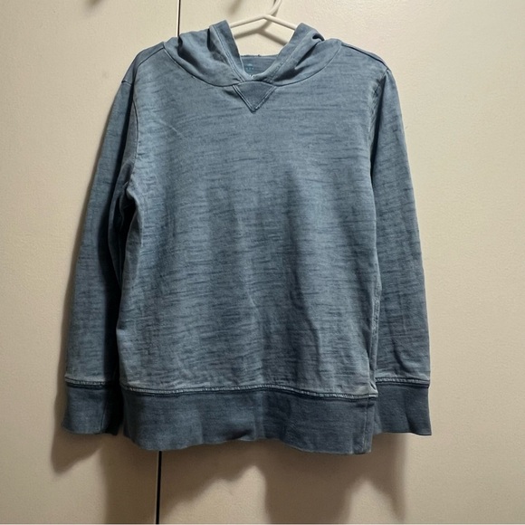 J Crew Crewcuts Kids Lightweight Hoodie Light Blue size 4-5 (XS) - Picture 5 of 6